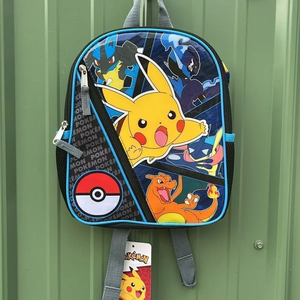 Pokémon Backpack & Sonic Graphic Print Tee & Shorts Sleep 2, 2-Piece Sets XS
